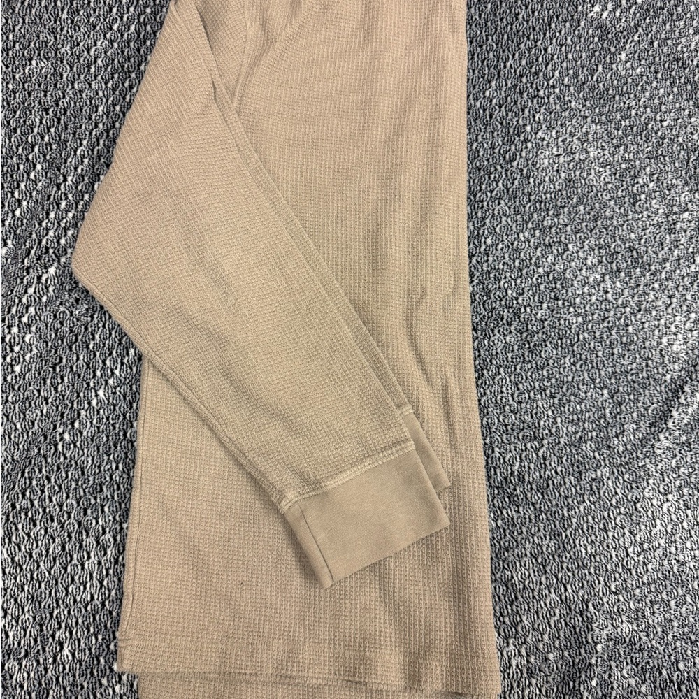 Men's Lt. Brown long sleeve Henley